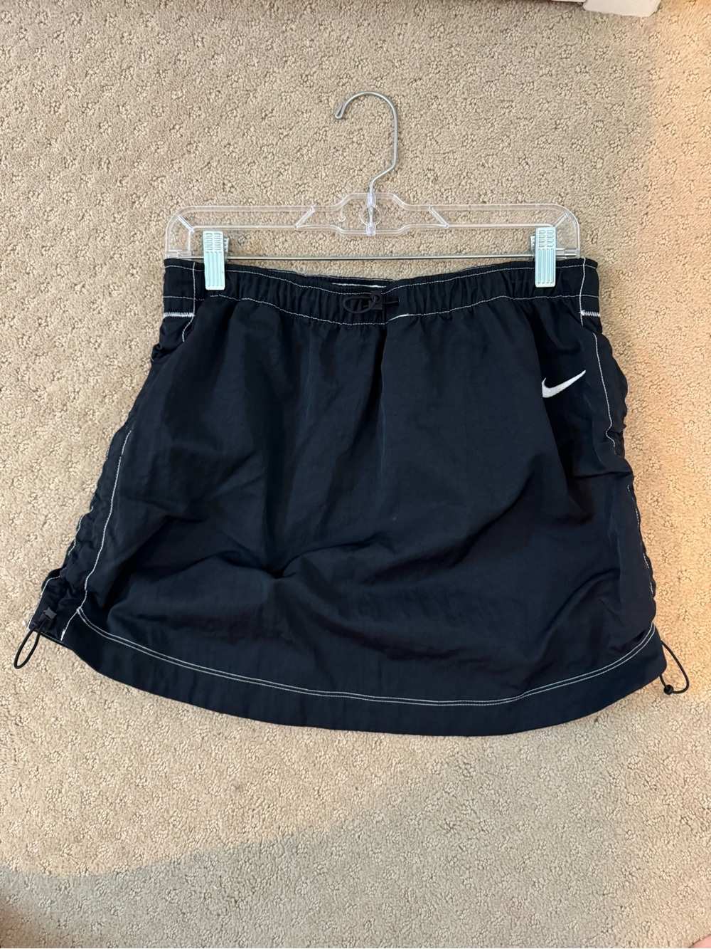 Nike Black Skirt with White Swoosh Detail